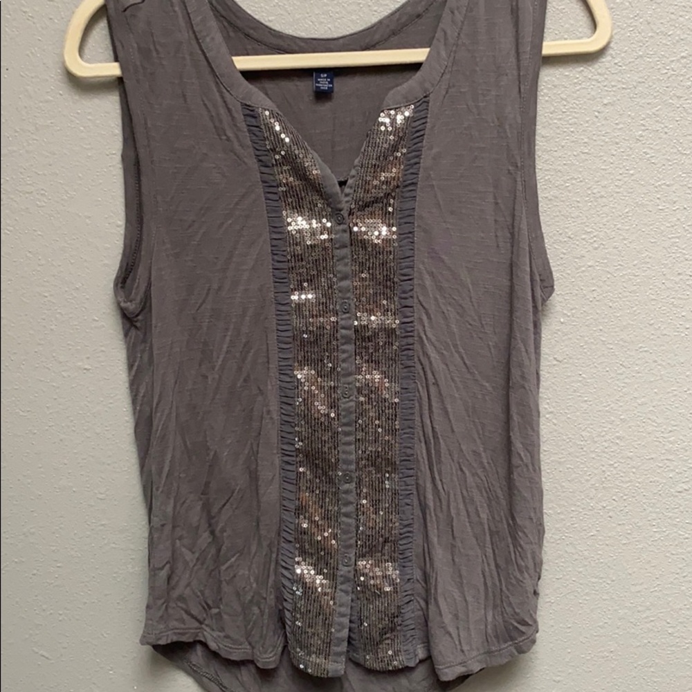 Sparkly blouse tank top